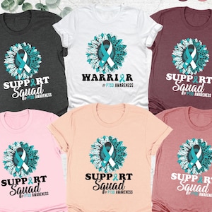 Support Squad Shirt, PTSD Awareness Shirt, Post-Traumatic Stress Disorder Shirt, Teal Ribbon Tee, PTSD Warrior Shirt, PTSD Support Shirt