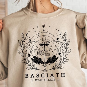 Basgiath War College Sweatshirt,Fourth Wing Sweatshirt,Dragon Rider Hoodie,Book Lover Gift,Violet Sorrengail Sweatshirt,Fantasy Book Sweater
