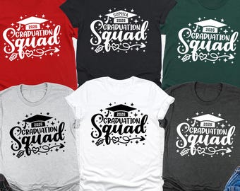 Custom Graduation Squad 2026 Shirts,Personalized Graduation Gifts,Class Of 2026 Tees,Custom Name Graduation Gifts,Graduation Family Matching