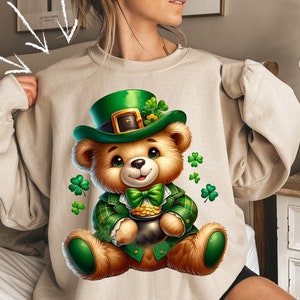Teddy bear sweatshirt mens 2025