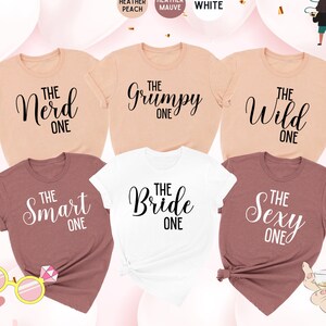 The Bride One Shirt, Bachelorette Party Shirt, Bridal Party Shirt, Bridesmaid Shirt,Bride Group Shirt,Funny Bachelorette Gift Tees,Bride Tee