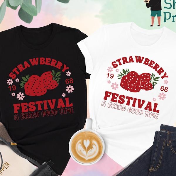 Strawberry Festival 1968 Shirt, Strawberry Festival Shirt, Retro Strawberry Shirt, Strawberry Shirt, Strawberry Lovers Shirt, Gift for Her