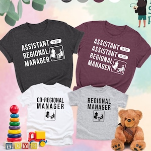Matching Regional Manager Shirts, Assistant to The Regional Manager Shirt, Matching Family Shirts, The Office Shirt, Regional Manager Shirt