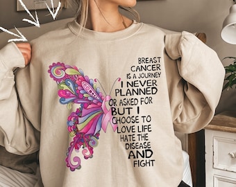 Breast Cancer Sweatshirt, Breast Cancer Gifts, Breast Cancer Awareness, Breast Cancer Survivor, Cancer Shirt, Cancer Sweatshirt,Survivor Tee