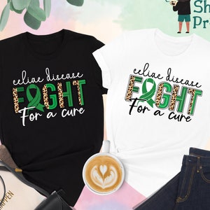 Celiac Disease Awareness Shirt, Fight for a Cure Shirt, Leopard Shirt, Support Shirt, Celiac Disease Shirt,Gluten Intolerance Celiac Disease