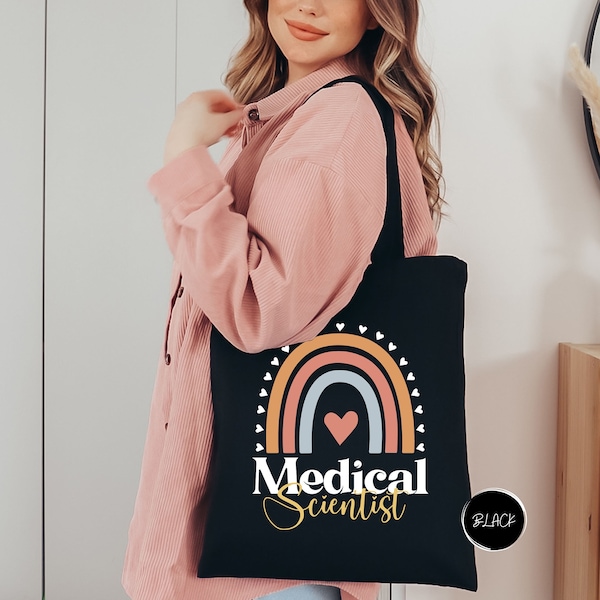 Medical Scientist Tote Bag, Medical Student Gift,  Med School Tote Bag, Medical Technician Gift, Lab Week 2024,Lab Techician Gift,Lab Worker