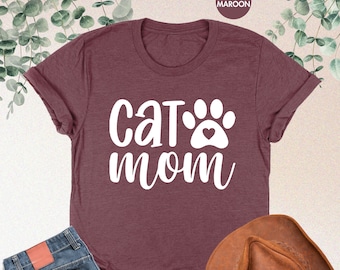 Cat Mom Shirt, Cat Paw Shirt, Cat Lover Shirt, Cat Mama Shirt, Cat Owner Shirt, Gift For Cat Mom, Cat Mama Gift, Cat Mom Sweatshirt, Cat Tee