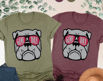 Bulldog Shirt, Game Day Shirt, Bulldog Mascot Shirt, Sport Shirt, Bulldogs Shirt, Football Shirt, School Mascot Shirt, School Spirit Shirt