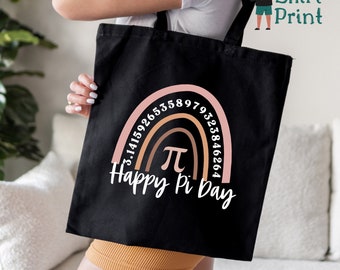 Pi Day Tote Bag, Pi Symbol Tote Bag, Pi Day Tote Bag, Pi Day Gift Tote Bag, Pi Numbers Tote Bag, Math Teacher Pi Gift Bag, Pi Day Gift Bag