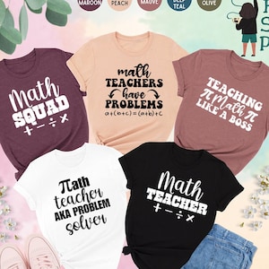 Math Bundle Shirt, Math Lover Shirt, Math Teacher Shirt, Funny Math Shirt, Math Teacher Gift, Math Student Shirt, Math Tee, Matching Shirt