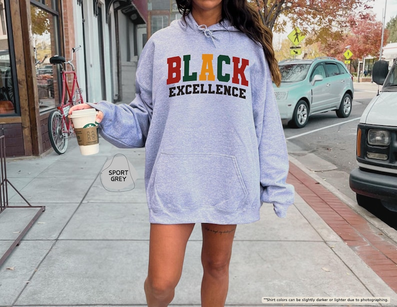 Black Excellence Sweatshirt, Black History Month Gift, African American, Black Pride Hoodie, Black Woman, Empowerment Black History Sweater image 8