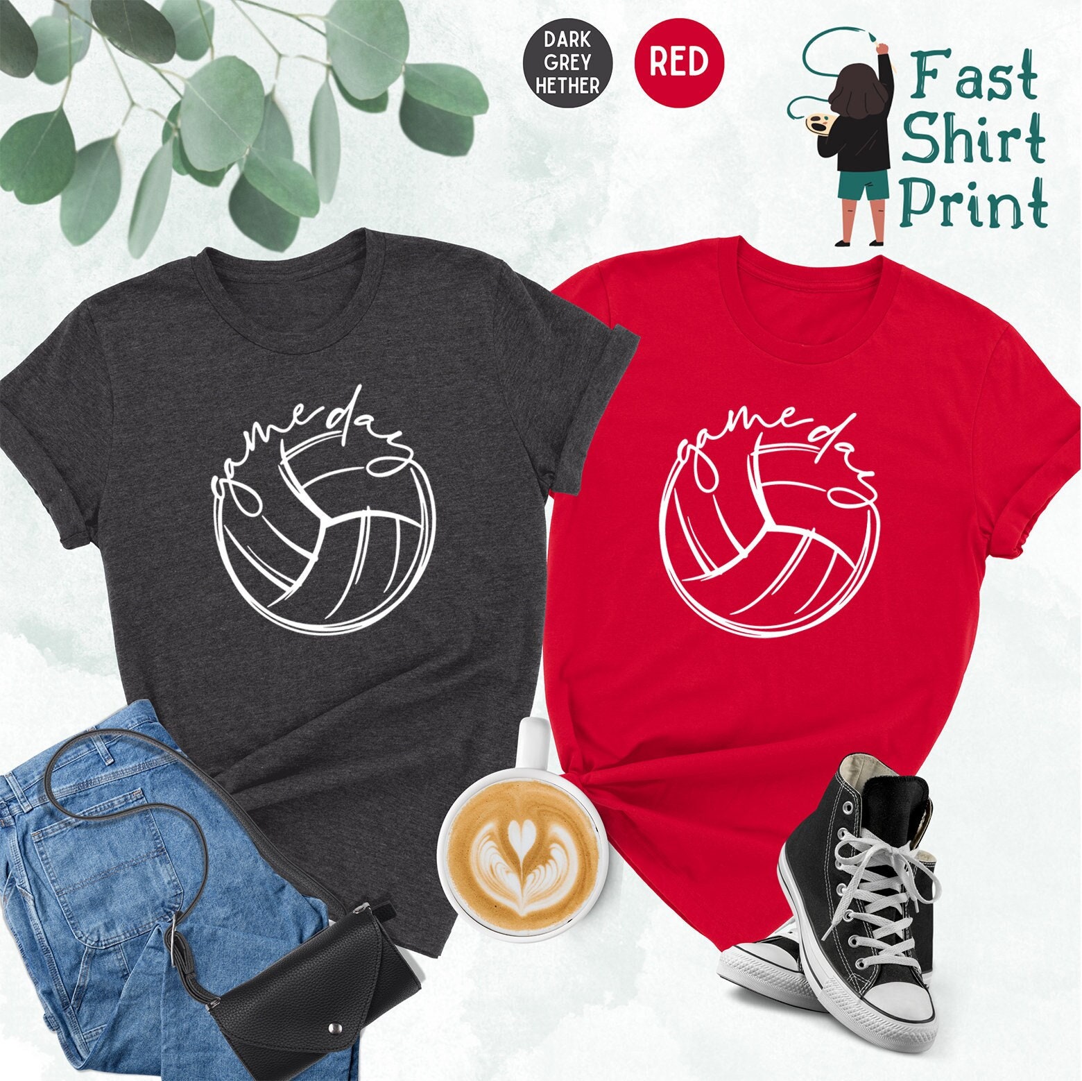 Game Day Volleyball Shirt, Volleyball Shirt, Game Day Shirt, Volleyball Lover Gift, Volleyball Tee, Volleyball Mom Shirt, Game Day Gifts