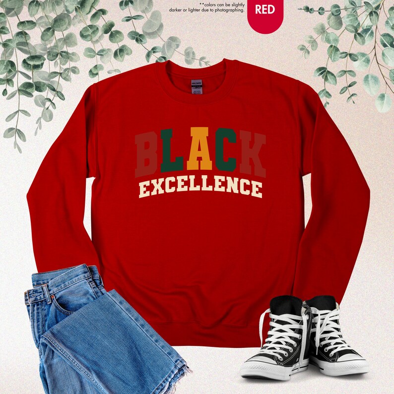 Black Excellence Sweatshirt, Black History Month Gift, African American, Black Pride Hoodie, Black Woman, Empowerment Black History Sweater image 11