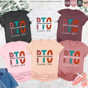 Custom PTO Shirts, Parent Teacher Organization Tshirt, Custom School ...