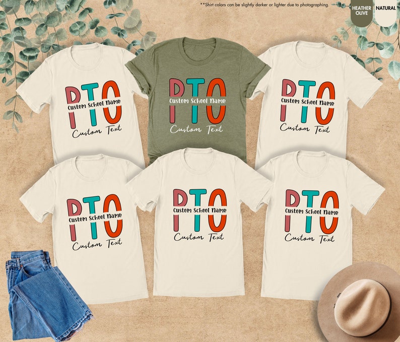Custom PTO Shirts, Parent Teacher Organization Tshirt, Custom School ...