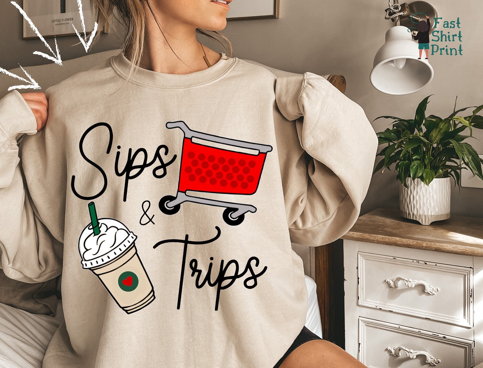 Sips & Trips Sweatshirt Sips & Trips Sweatshirt