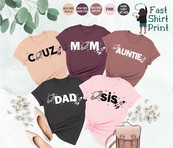 Space Family Shirt, Family Matching Shirts, Outer Space Shirt, Space Mom Shirt, Space Dad Shirt, Planet Space Shirt, Family Shirts,Space Tee