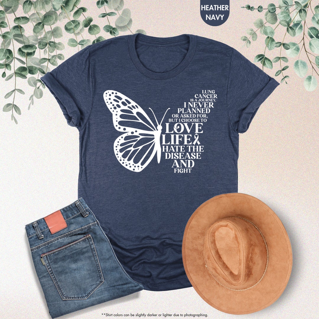 Lung Cancer is A Journey Shirt, Lung Cancer Awareness Shirt, Lung ...