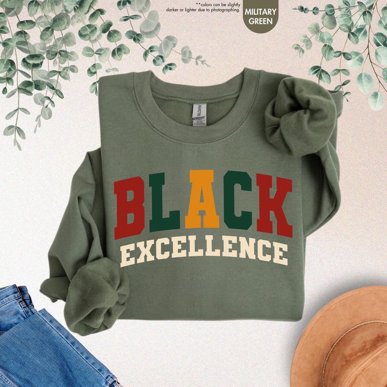 Black Excellence Sweatshirt, Black History Month Gift, African American, Black Pride Hoodie, Black Woman, Empowerment Black History Sweater image 15
