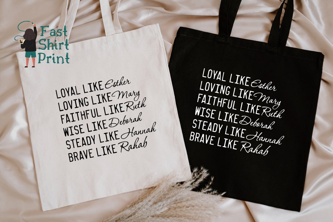 Names Of God Tote Bag For Women - Bible Verse Canvas Bag For Shopping, Beach, Grocery