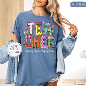 Comfort Colors® Teacher Shirt, Inspire Minds Shape Futures Shirt, Gift For Teacher, Teacher Appreciation, Motivational Shirt, Back To School bild 13