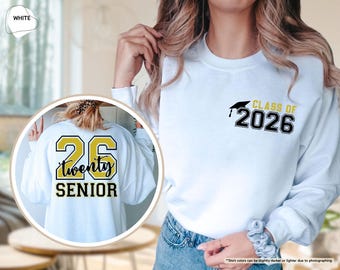 2026 Senior Sweatshirt, Class Of 2026 Sweatshirt, Senior 2026 Hoodie, Graduation Sweatshirt, Gift For Senior, Graduation Hoodie, Grad Gift