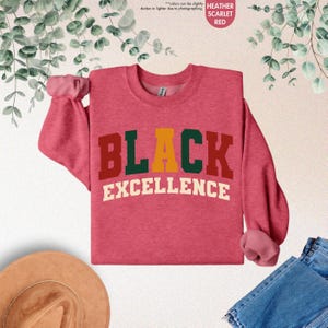 Black Excellence Sweatshirt, Black History Month Gift, African American, Black Pride Hoodie, Black Woman, Empowerment Black History Sweater image 16