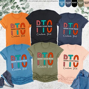 Custom PTO Shirts, Parent Teacher Organization Tshirt, Custom School ...