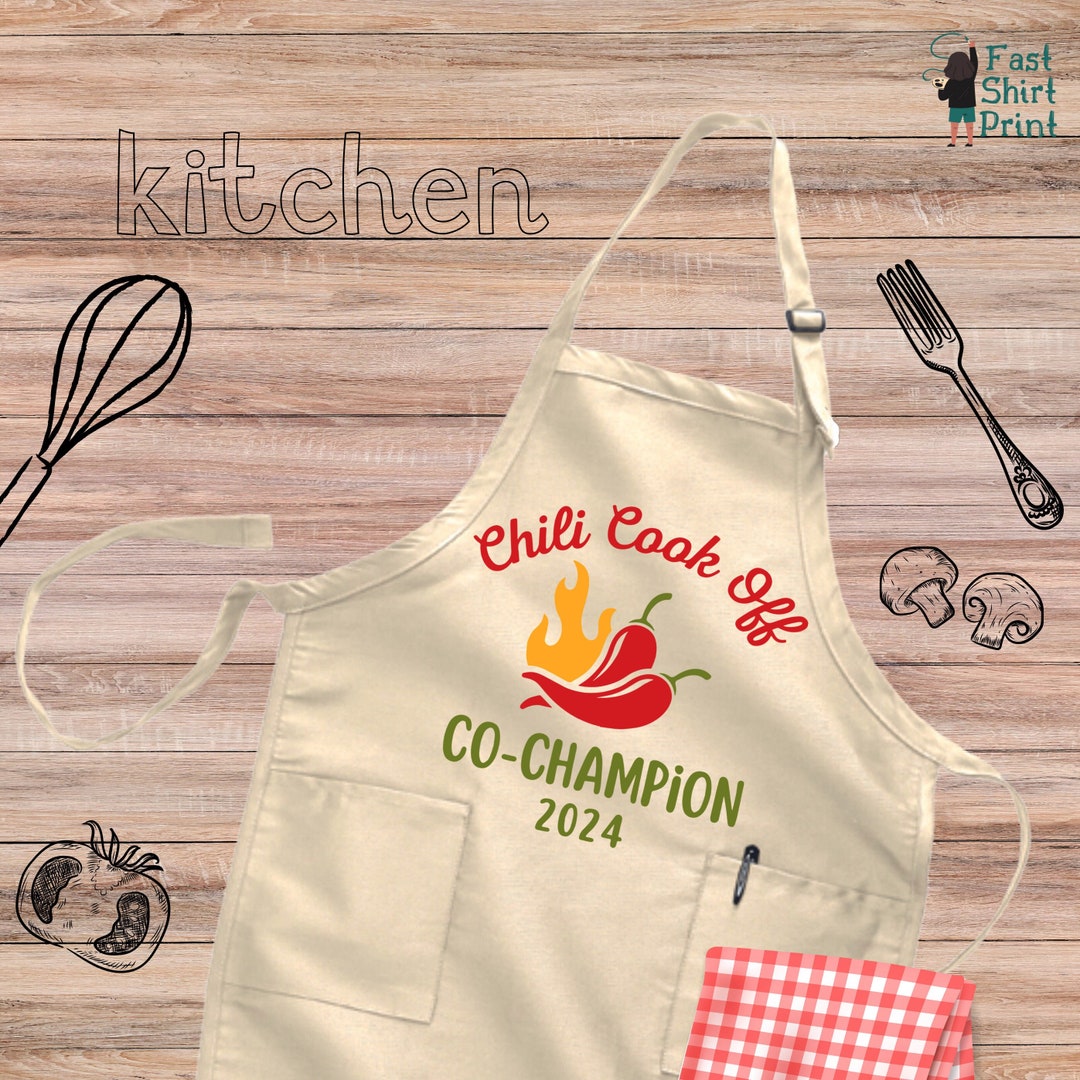 Chili Cook off Cochampion 2024 Apron, Chili Cook off Apron, Chili