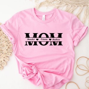 Personalized Mom Shirt, Custom Mom Shirt With Kids Names, Mom Shirt, Mothers Day Shirt, Gift for Mom, Custom Gift for Mom, Birthday Gift Mom