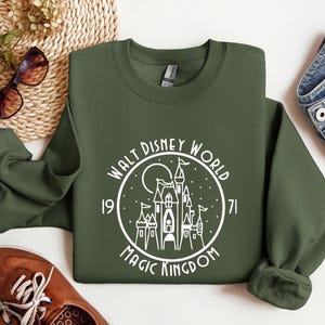 Walt Disney World Castle 1971 Sweatshirt, Magical Kingdom Sweatshirt or Hoodie