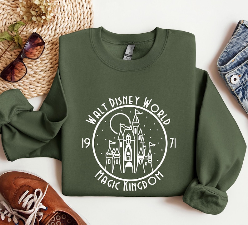 Walt Disney World Castle 1971 Sweatshirt, Magical Kingdom Sweatshirt or Hoodie