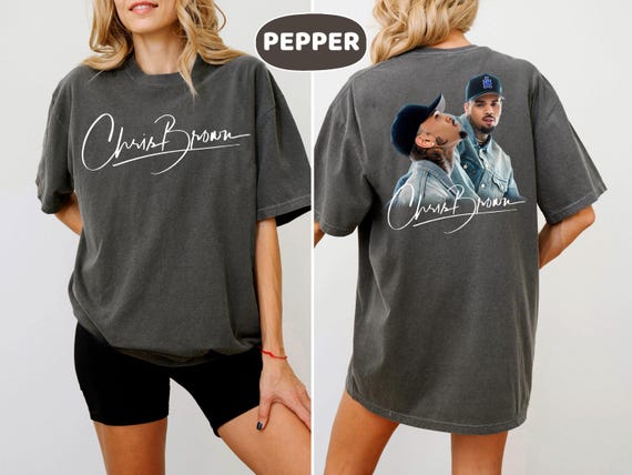 Chris Brown Shirt, Chris Brown 2025 Tour Comfort Colors® Shirt, Chris Brown Signature Shirt, Chris Brown Fan Gift, Chris Brown Rapper Shirt