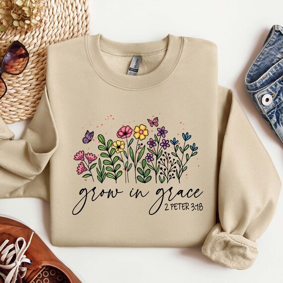 Grow In Grace Christian Hoodie Grow In Grace Christian Hoodie