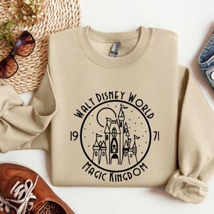 Walt Disney World Castle 1971 Sweatshirt, Magical Kingdom Sweatshirt or Hoodie