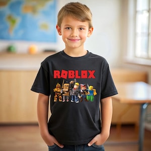 Chemise Roblox, chemise jeu vidéo, chemise garçon anniversaire, chemise Roblox pour enfant, chemise de fan Roblox, chemise enfant populaire, chemise de jeu Roblox