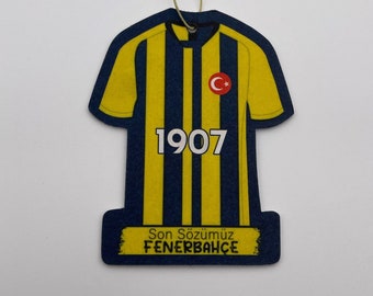 2x Fenerbahce jersey geurboom, autogeur, luchtverfrisser, autoverfrisser, premium geur, DUFTYZ