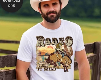 Western Rodeo Design Png Sublimation Western Design Png Rodeo PNG Clipart Cowboy Png Western Clipart Rodeo Bronc Rider Sublimation Download