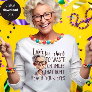 Avó mal-humorada PNG para camisetas femininas Caneca engraçada da vovó Sublimação para vovó png Avó mal-humorada piada engraçada png Avó Dia das Mães