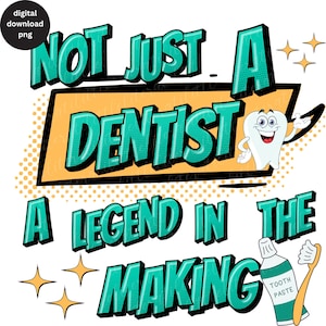 Zabawny dentysta PNG Sublimacja Projekt, stomatologia PNG Dentysta Ukończenie Prezent Sublimacja, Zabawny Cyfrowy Pobieranie na Urodziny Dentysty Boże Narodzenie