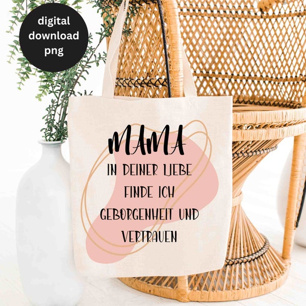 Muttertags Spruch png, Muttertag Clipart Gruß png, Sprüche für Mutti Png, Geschenk Karte Sprüche png, Danke Mama PNG, Boho Digital Download