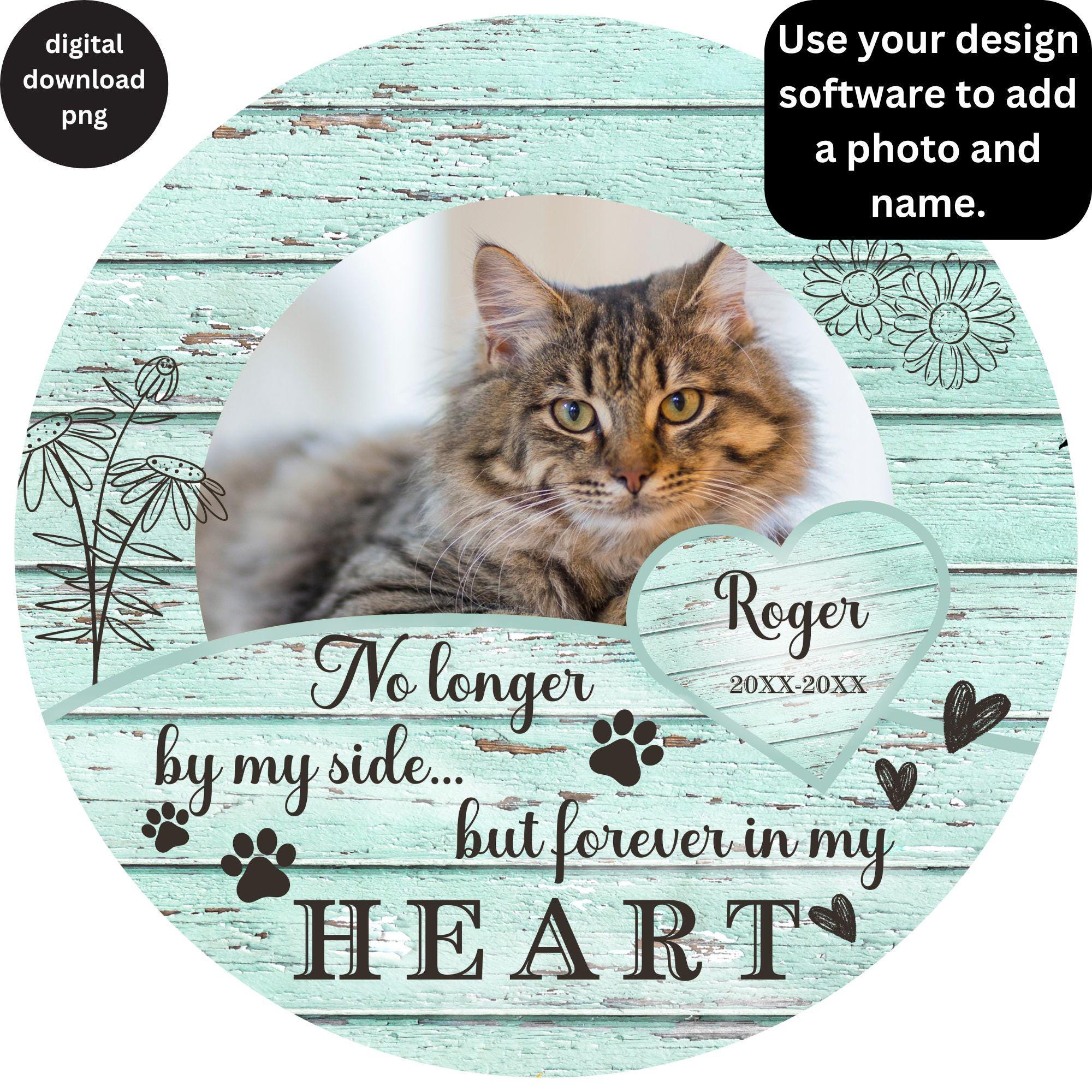 DIY Personalized Pet Memorial Photo Ornament PNG, Personalized Name ...