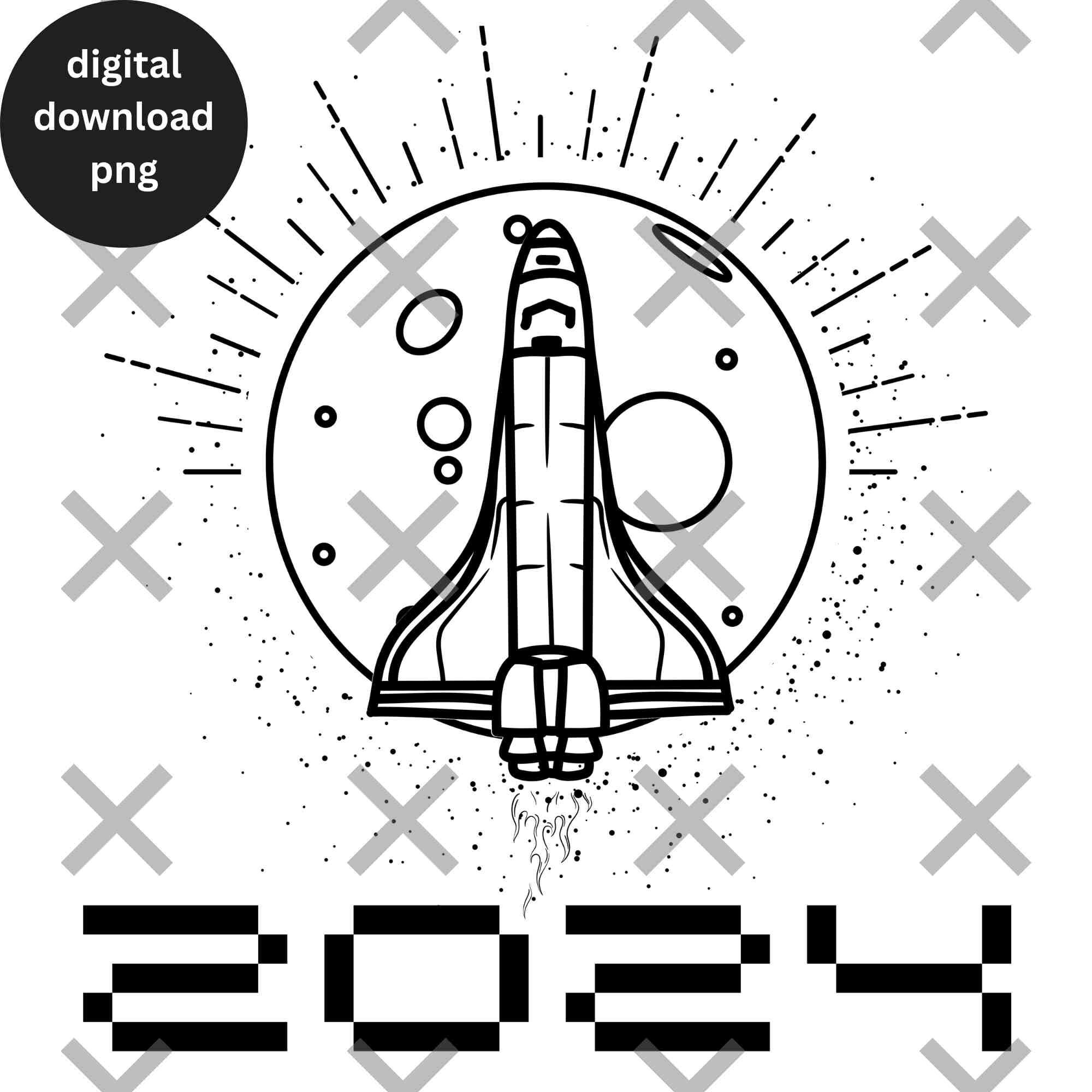 Lunar Mission 2024 Png, Lunar Landing Png, Space Shuttle Png, Space