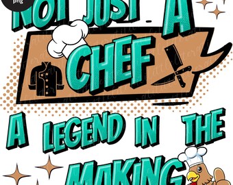Funny Chef PNG Sublimation Design, Cook Cooking Chef PNG, Chef Graduation Gift Sublimate, Funny Digital Download for Chef Birthday Christmas