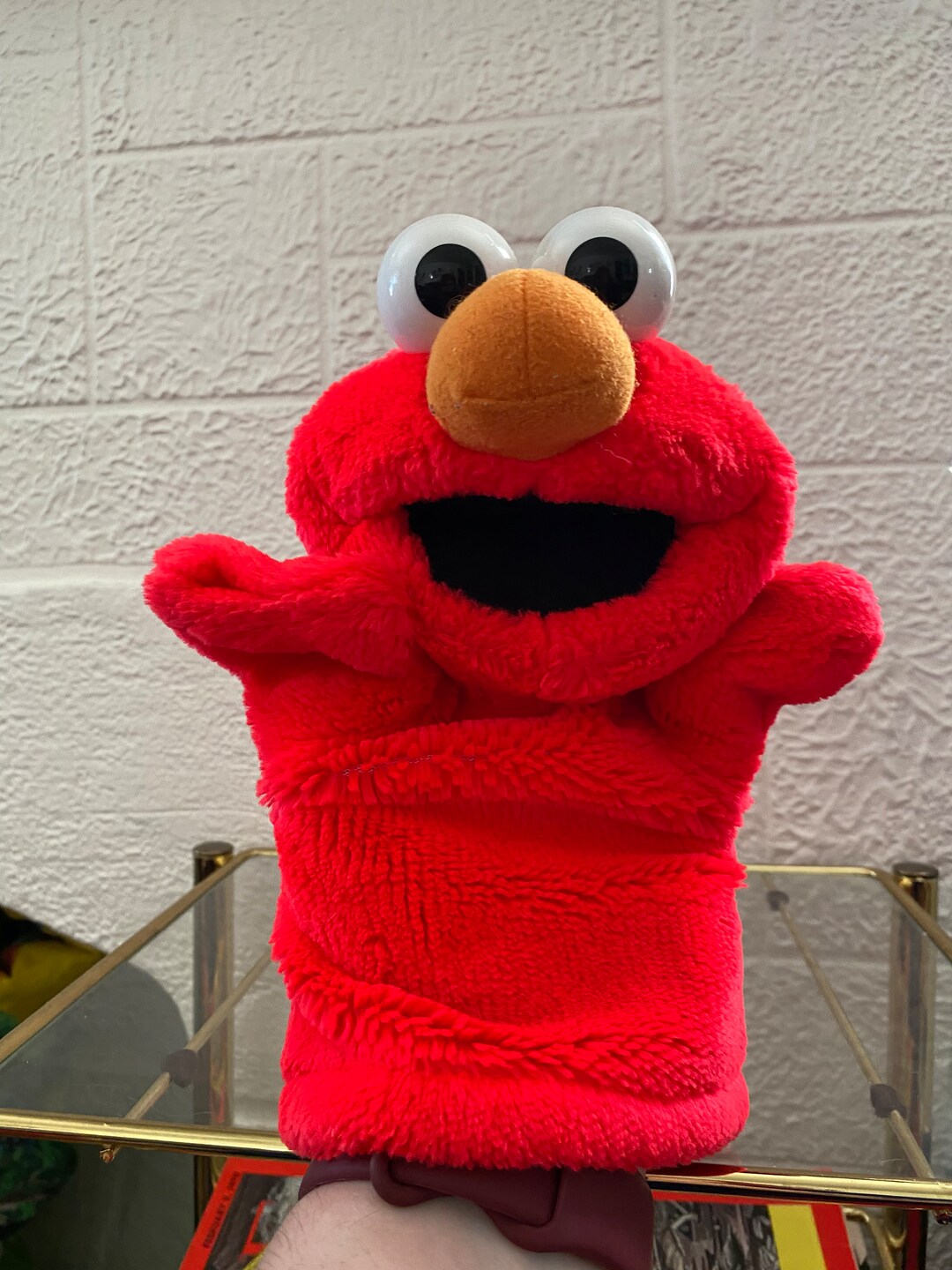 Vintage Elmo Hand Puppet Etsy