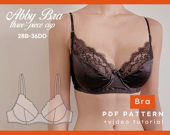 Abby Bra (Three-Piece Cup) Instant Digital Download Sewing Pattern
