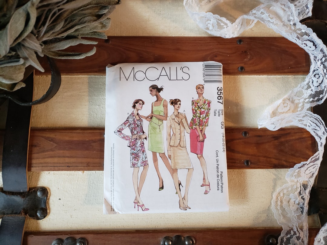 Vintage Mccall's Sewing Pattern 3567 Uncut Unused 9 Sizes Etsy