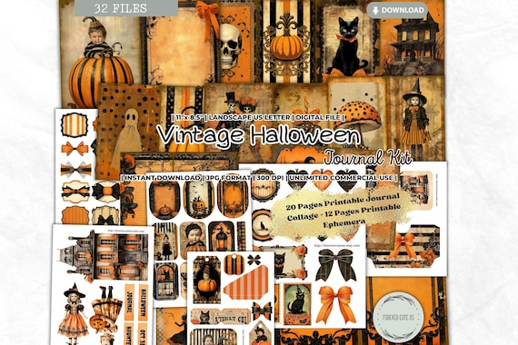 Halloween Junk Journal Kit – EZ Journal 7109 With Themed Cardstock Pages