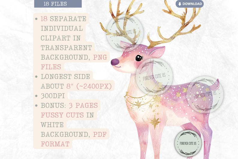 Cute Pastel Celestial Christmas Clipart, Moon, Star, Gingerbread Man