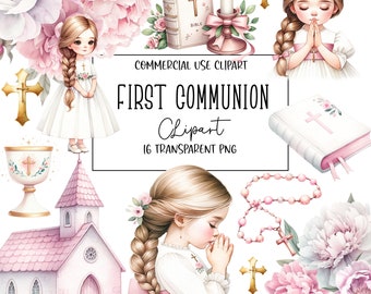 First Communion, Christian, Communion Clipart, PNG File, Transparent Background, Instant Digital Download